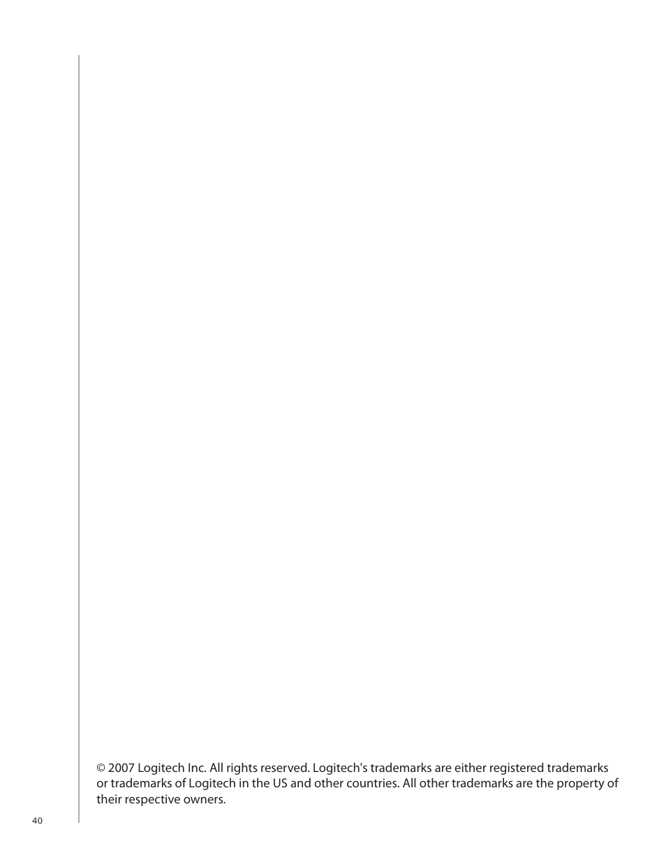 Logitech Harmony One User Manual | Page 40 / 40