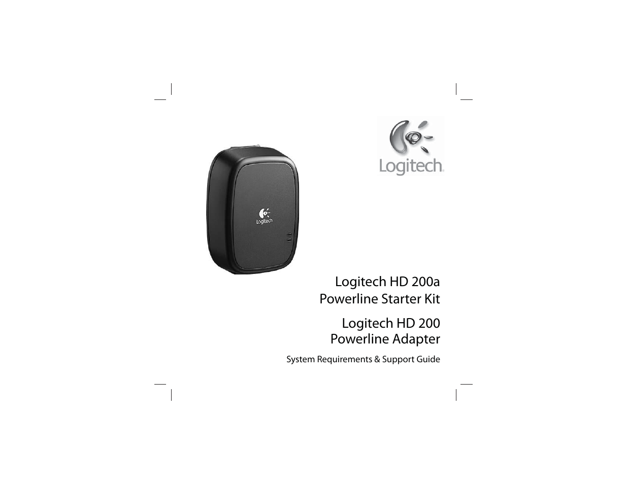 Logitech Powerline Starter Kit HD User Manual | 6 pages