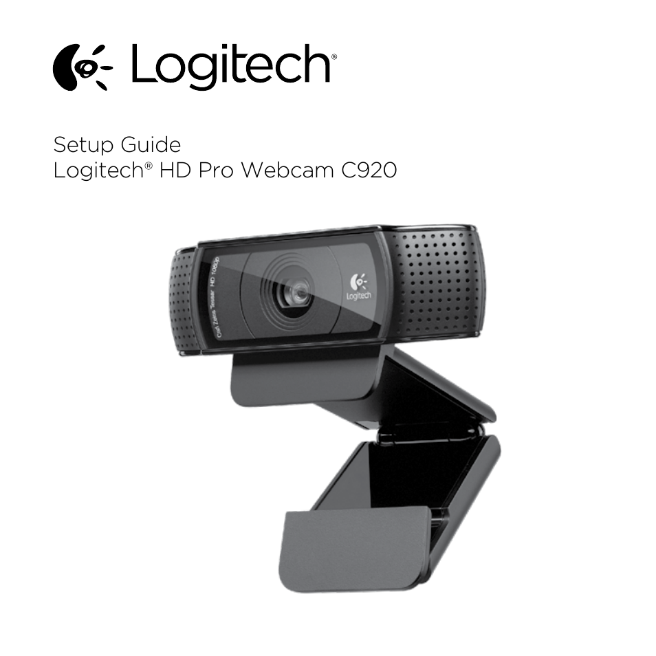 Logitech HD Pro C920 User Manual | 44 pages