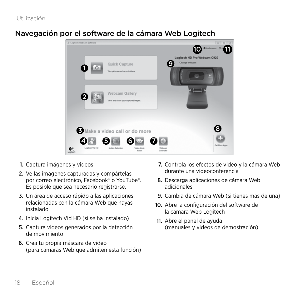 Logitech HD Pro C920 User Manual | Page 18 / 44