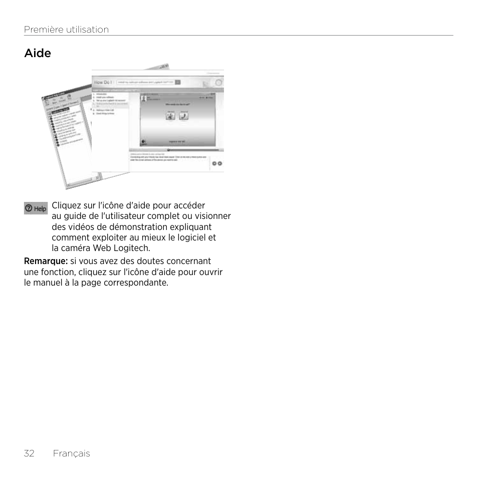 Aide | Logitech HD Pro C920 User Manual | Page 32 / 44