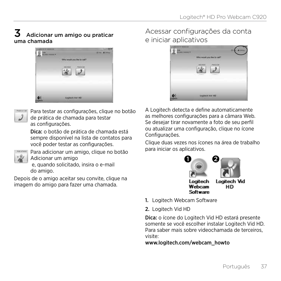 Logitech HD Pro C920 User Manual | Page 37 / 44