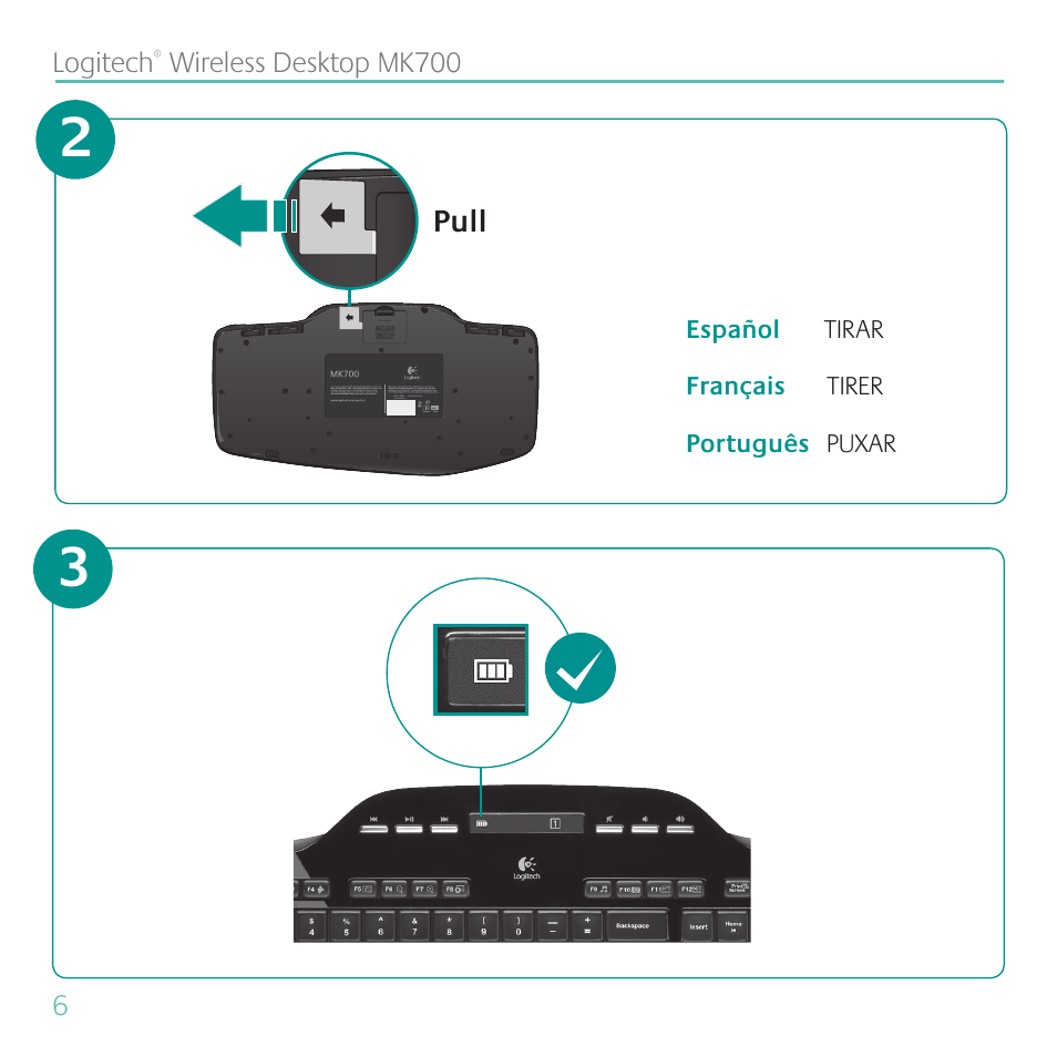 Logitech MK700 User Manual | Page 6 / 60