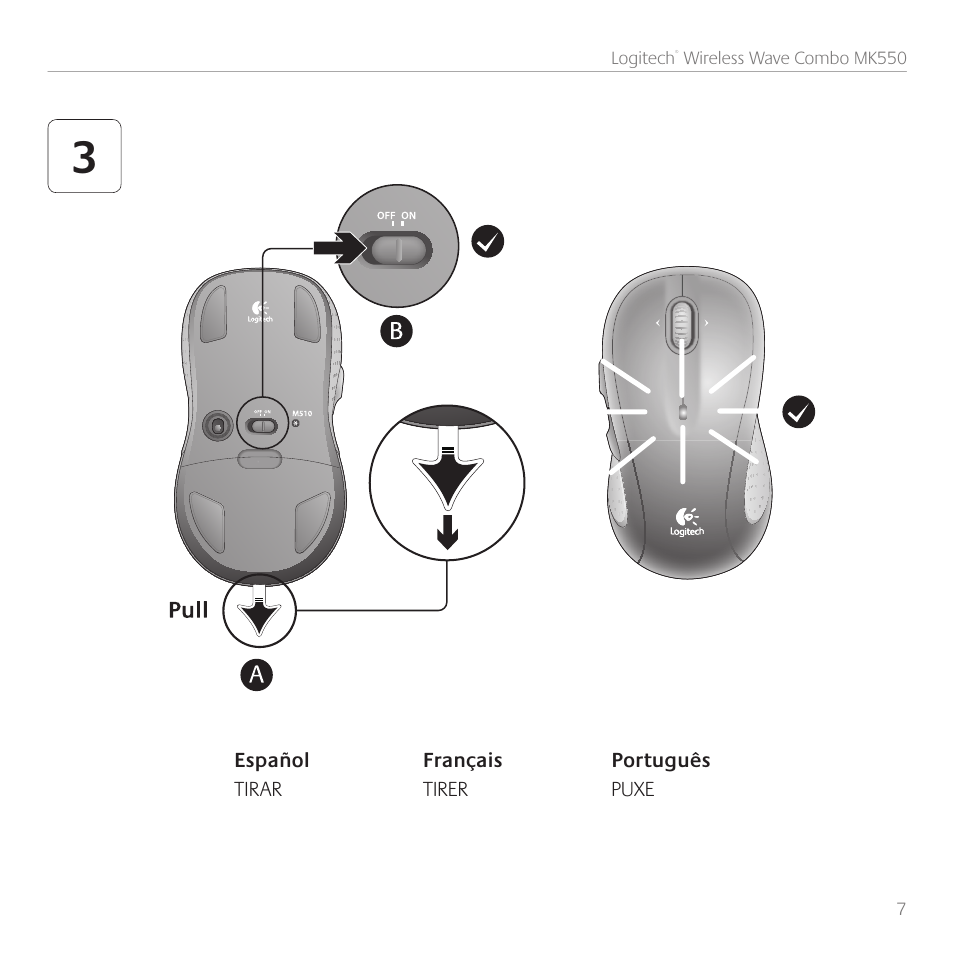 Logitech Wireless Wave Combo MK550 User Manual | Page 7 / 52
