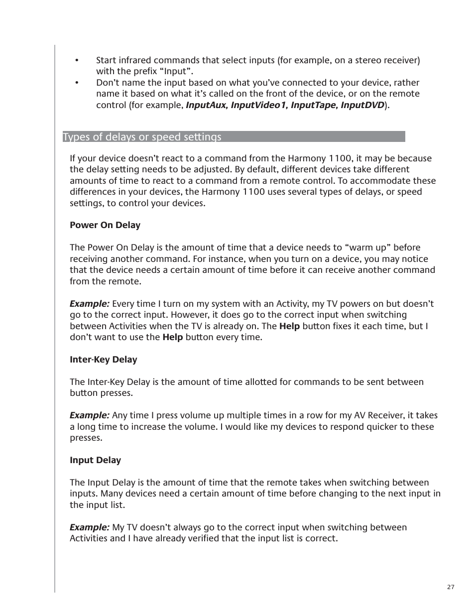 Logitech Harmony 1100 User Manual | Page 27 / 48