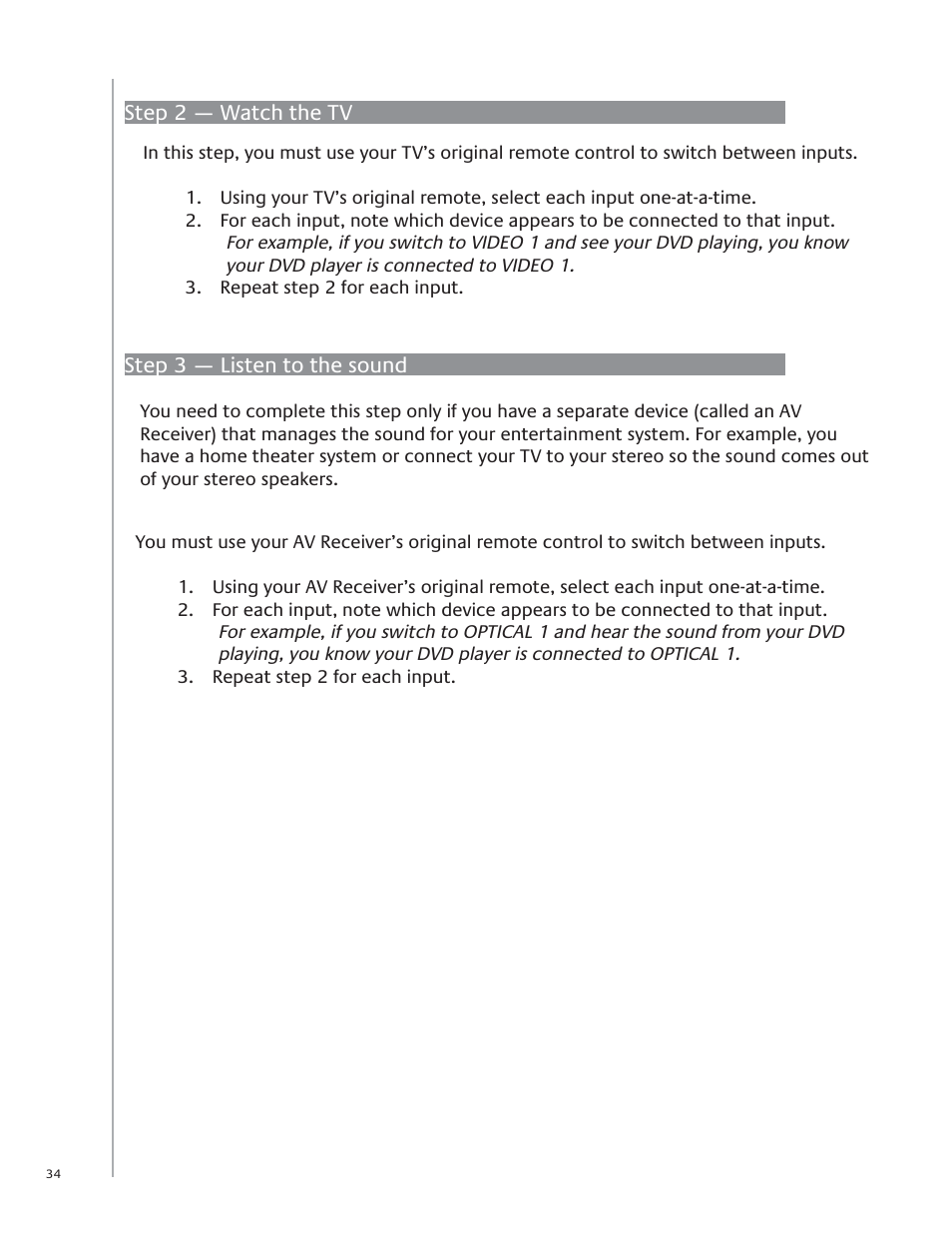 Logitech Harmony 1100 User Manual | Page 34 / 48