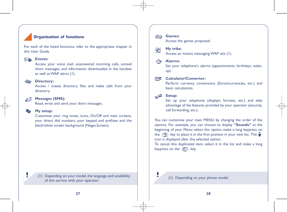 Alcatel OT331 User Manual | Page 15 / 48