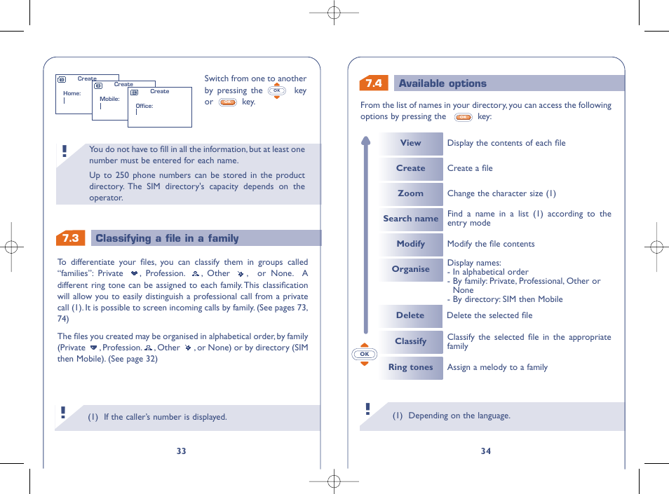 Alcatel OT331 User Manual | Page 18 / 48