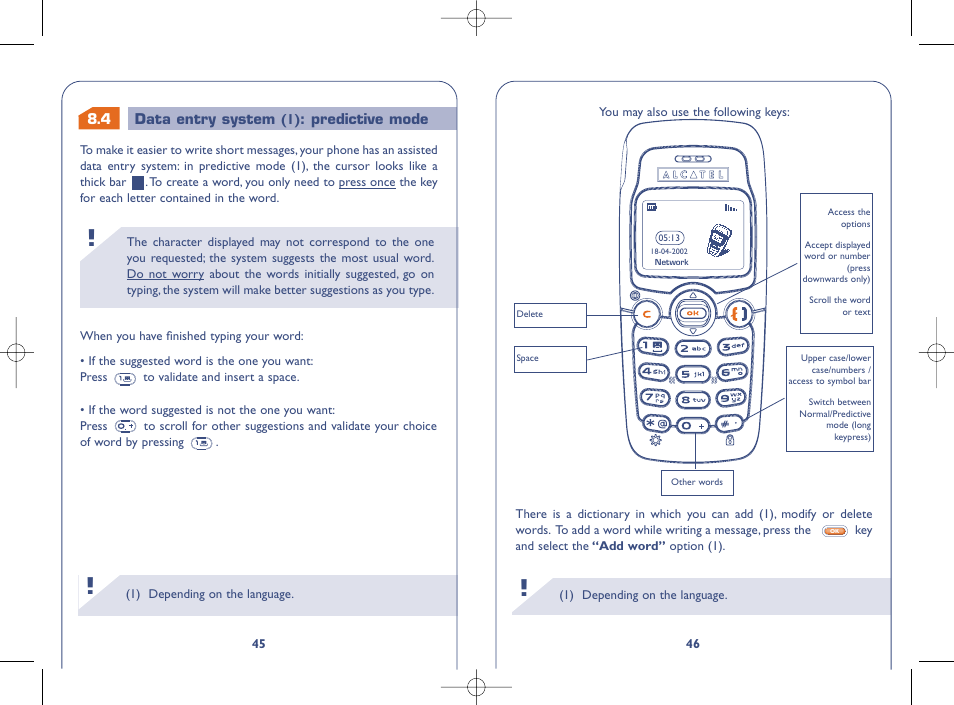 Alcatel OT331 User Manual | Page 24 / 48