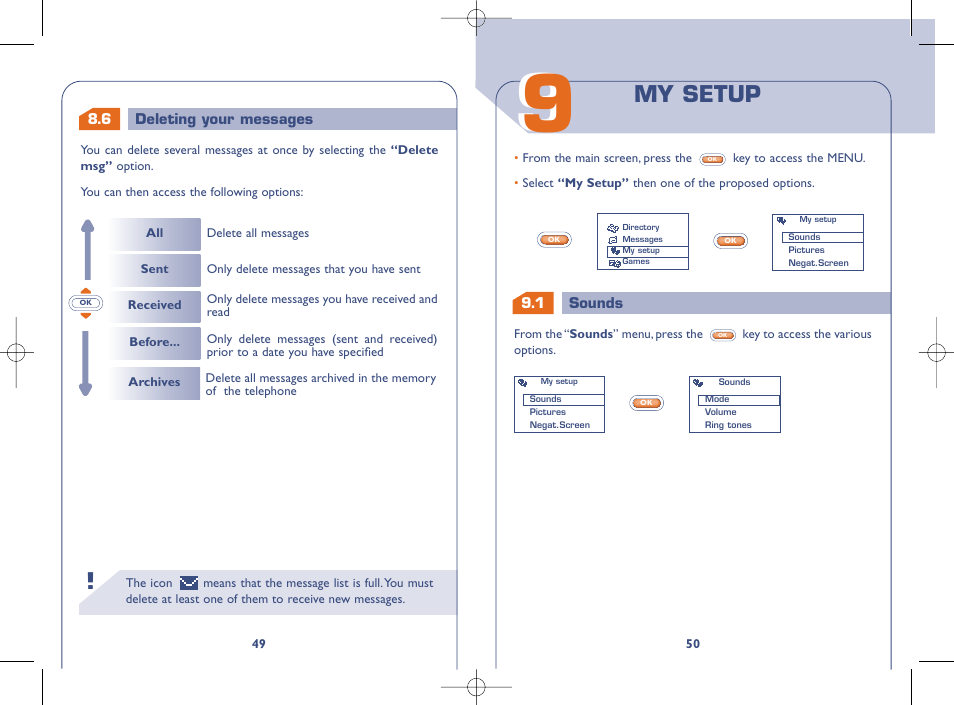 My setup | Alcatel OT331 User Manual | Page 26 / 48