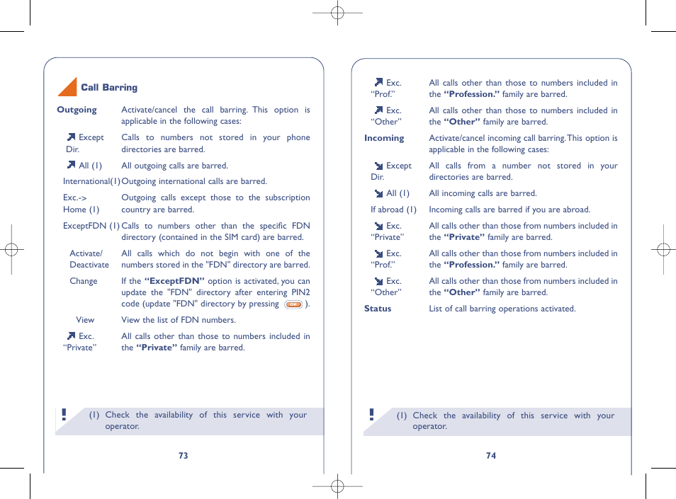 Alcatel OT331 User Manual | Page 38 / 48