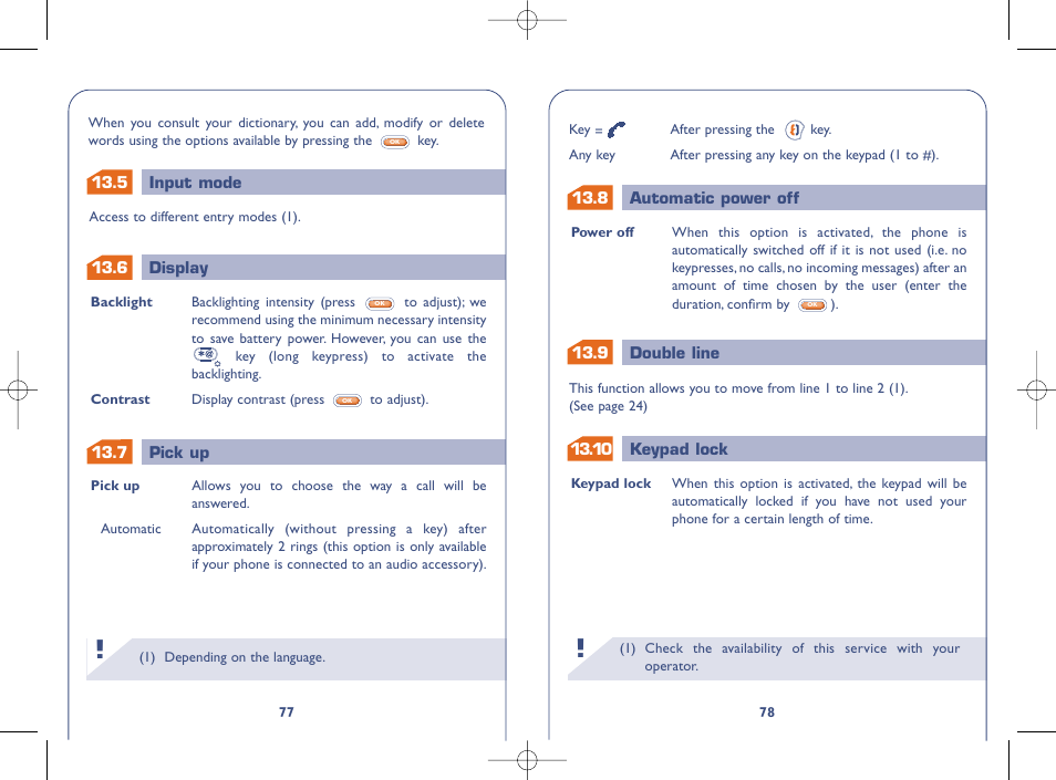 Alcatel OT331 User Manual | Page 40 / 48