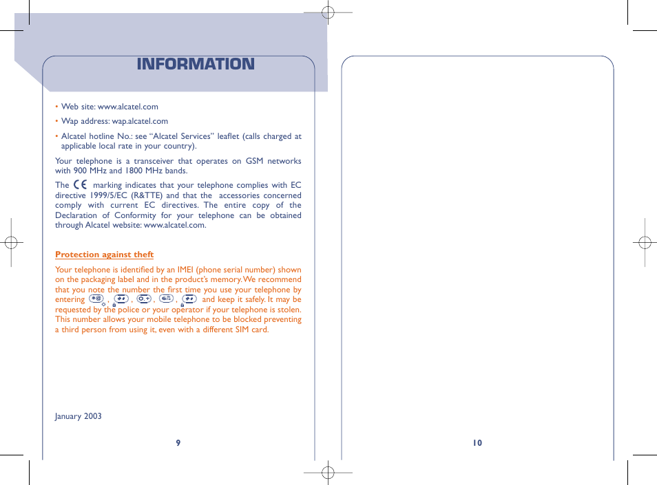 Information | Alcatel OT331 User Manual | Page 6 / 48