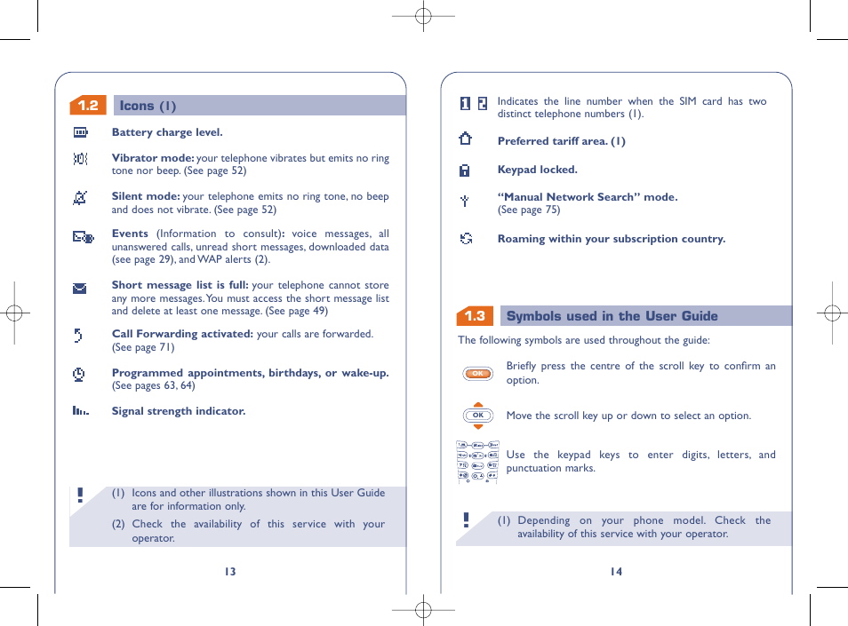 Alcatel OT331 User Manual | Page 8 / 48