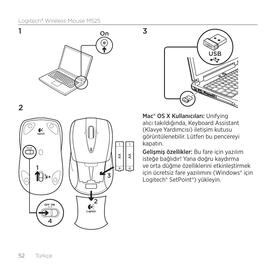 Logitech M525 User Manual | Page 52 / 64