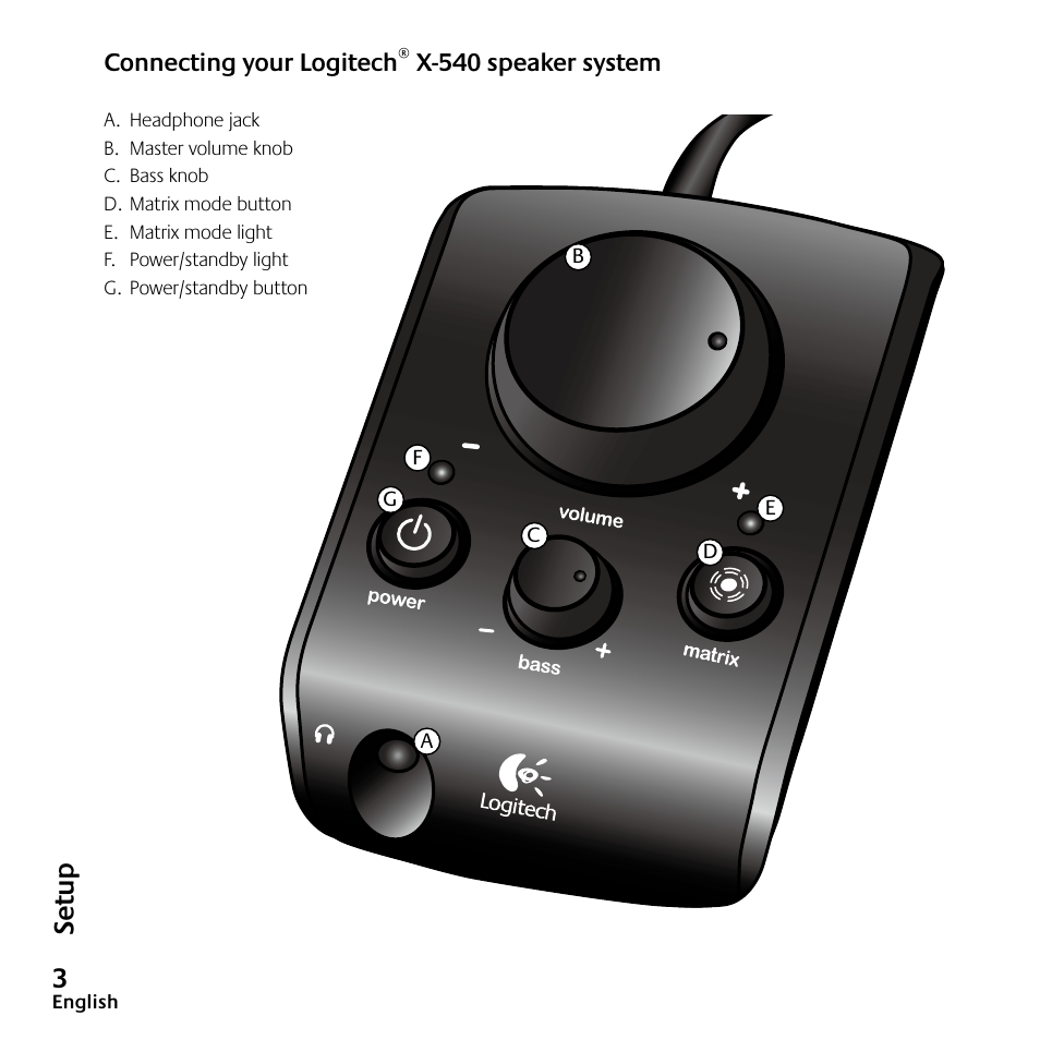 Se tu p | Logitech Speaker System X-540 User Manual | Page 4 / 28