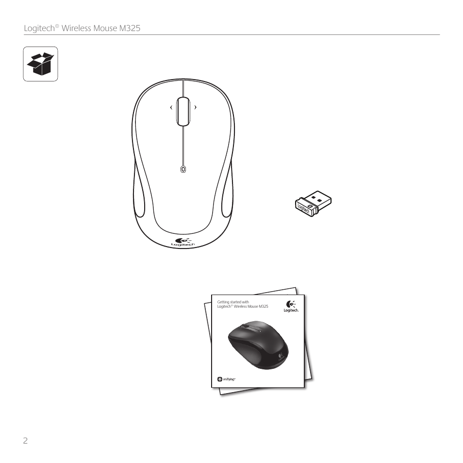Logitech M325 User Manual | Page 2 / 36