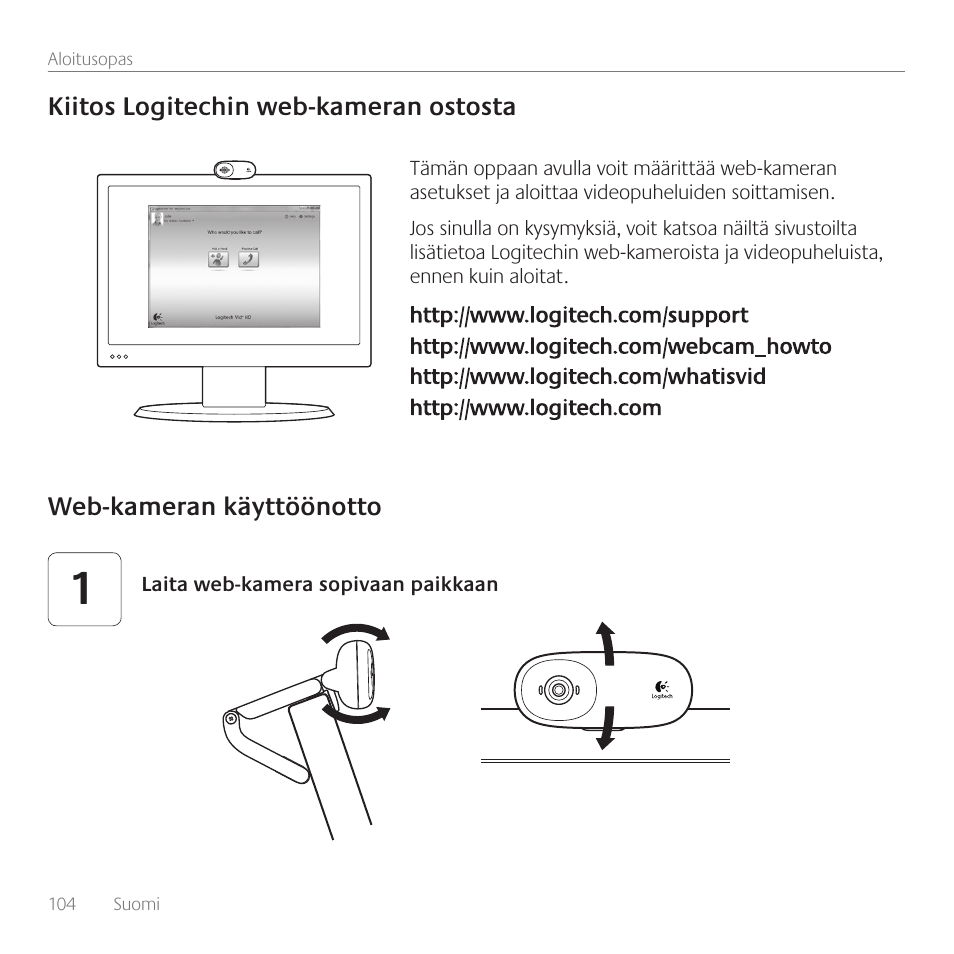 Logitech C110 User Manual | Page 104 / 160