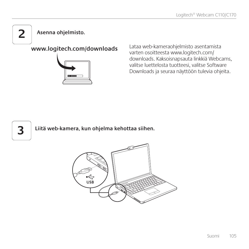 Logitech C110 User Manual | Page 105 / 160