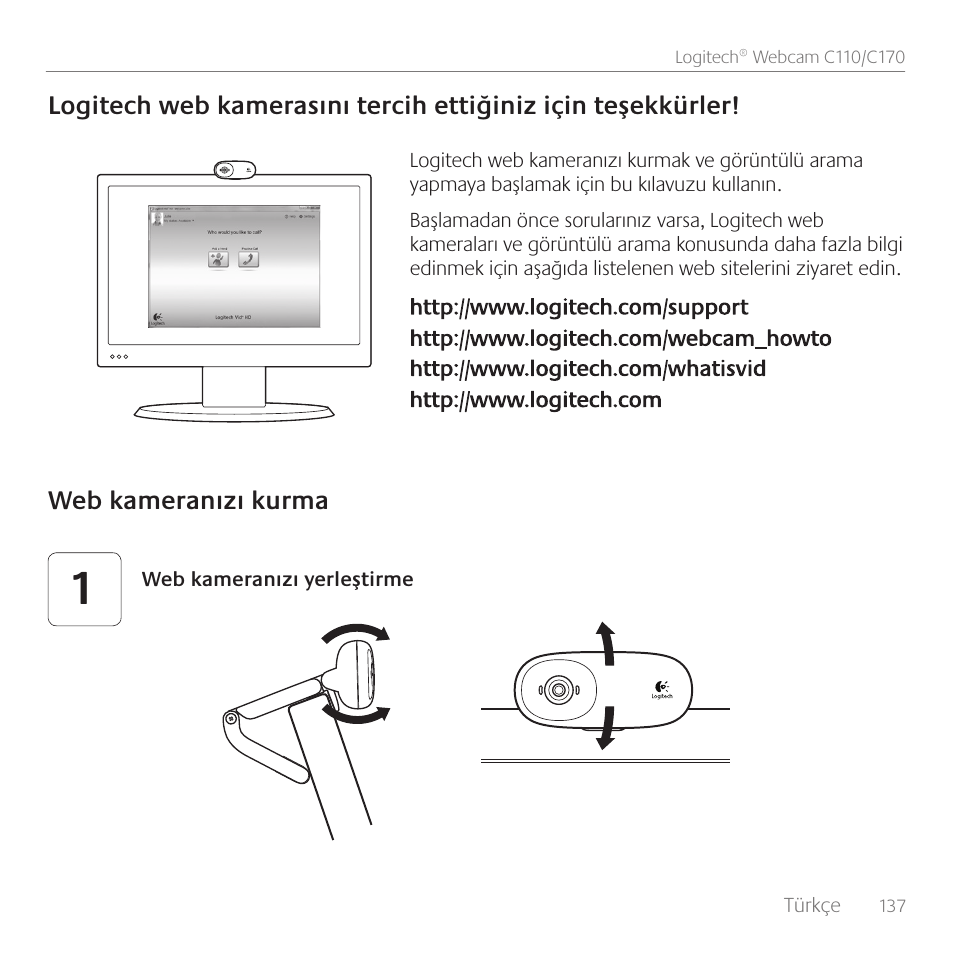 Logitech C110 User Manual | Page 137 / 160