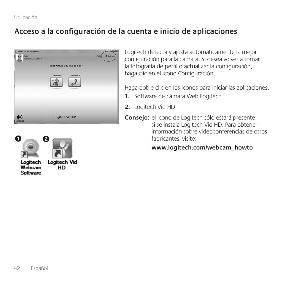 Logitech C110 User Manual | Page 42 / 160