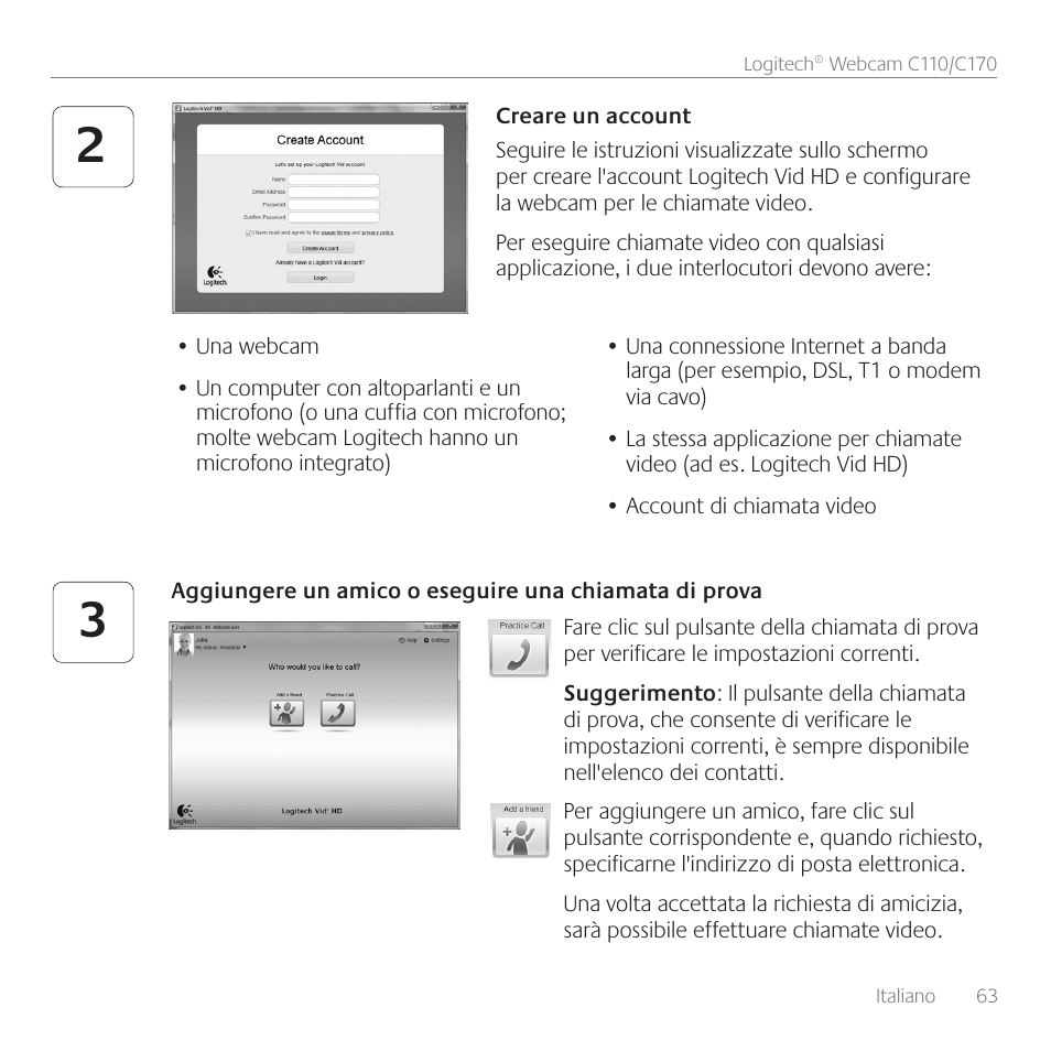 Logitech C110 User Manual | Page 63 / 160
