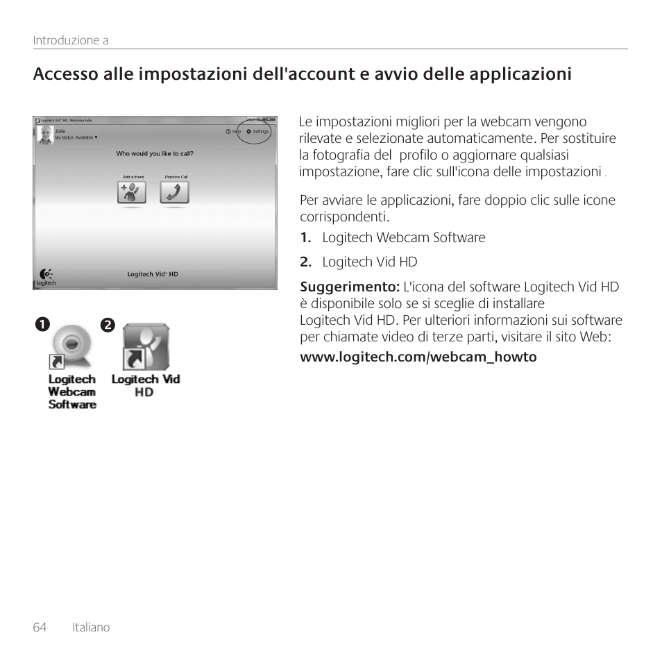 Logitech C110 User Manual | Page 64 / 160