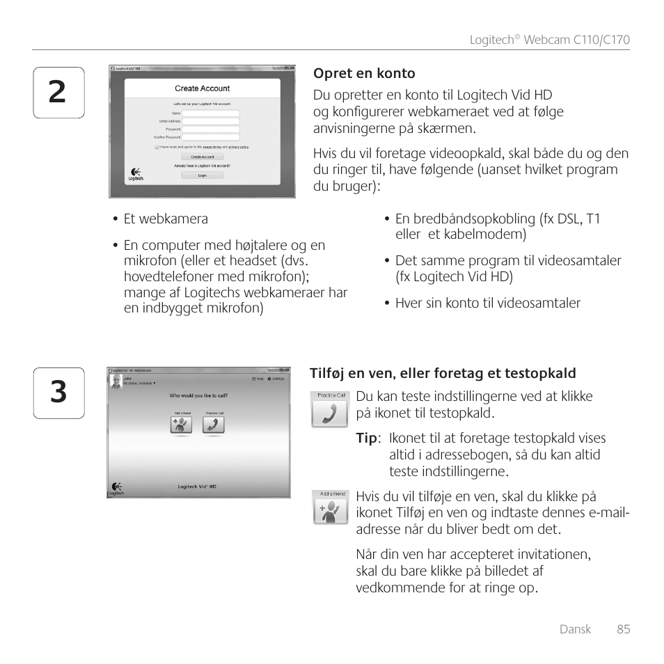 Logitech C110 User Manual | Page 85 / 160