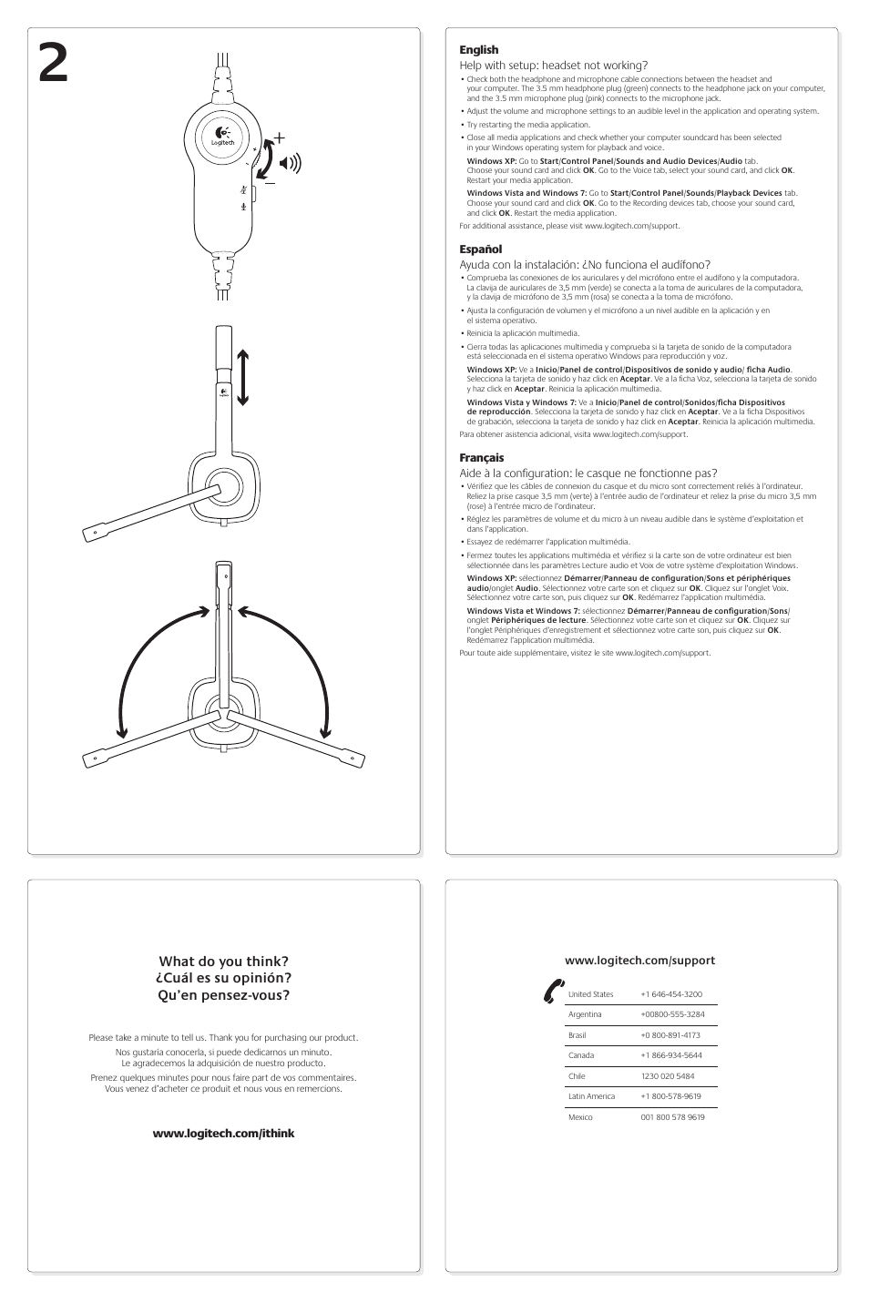 Logitech Stereo Headset H150 User Manual | Page 2 / 2