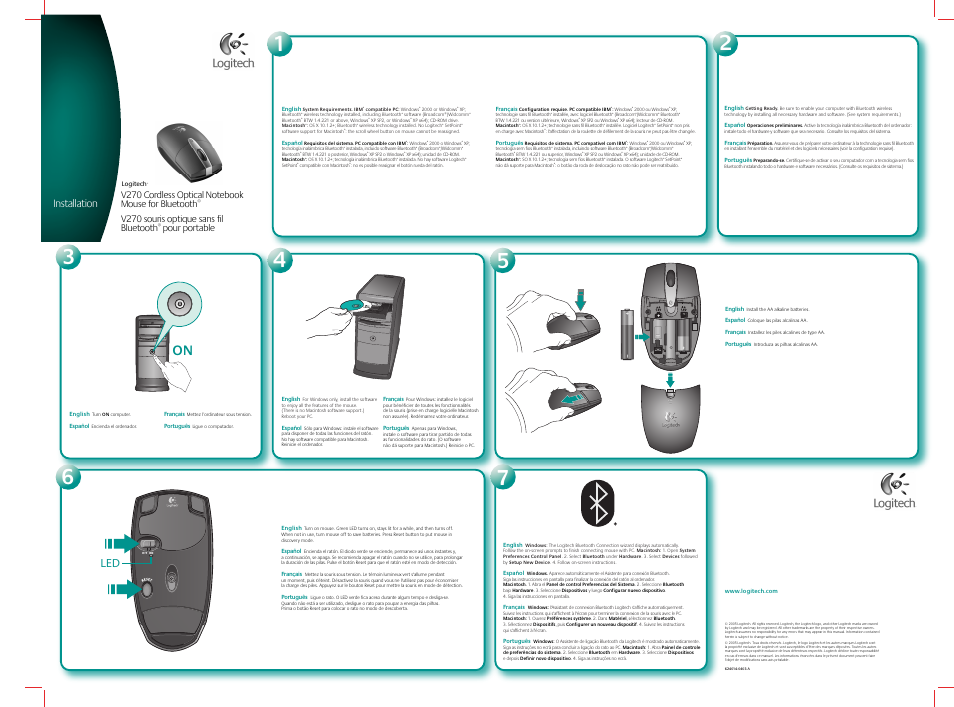 Logitech V270 User Manual | 2 pages