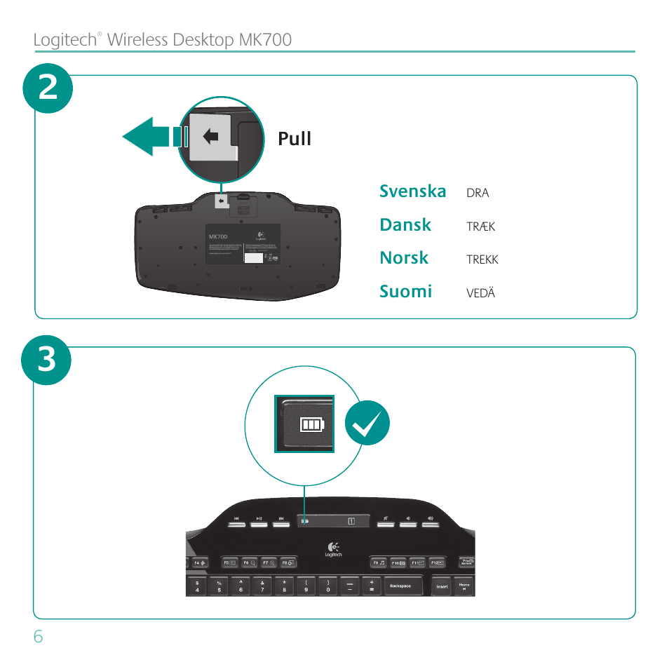 Logitech MK700 User Manual | Page 6 / 72