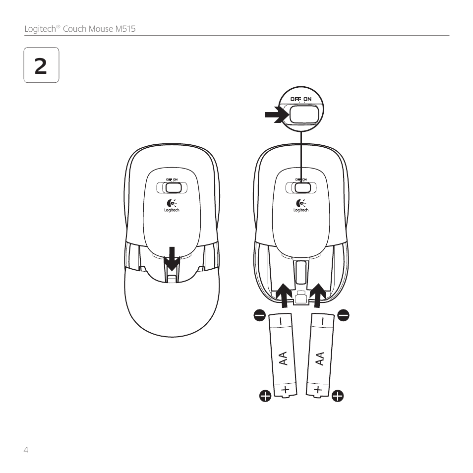 Logitech Couch Mouse M515 User Manual | Page 4 / 37