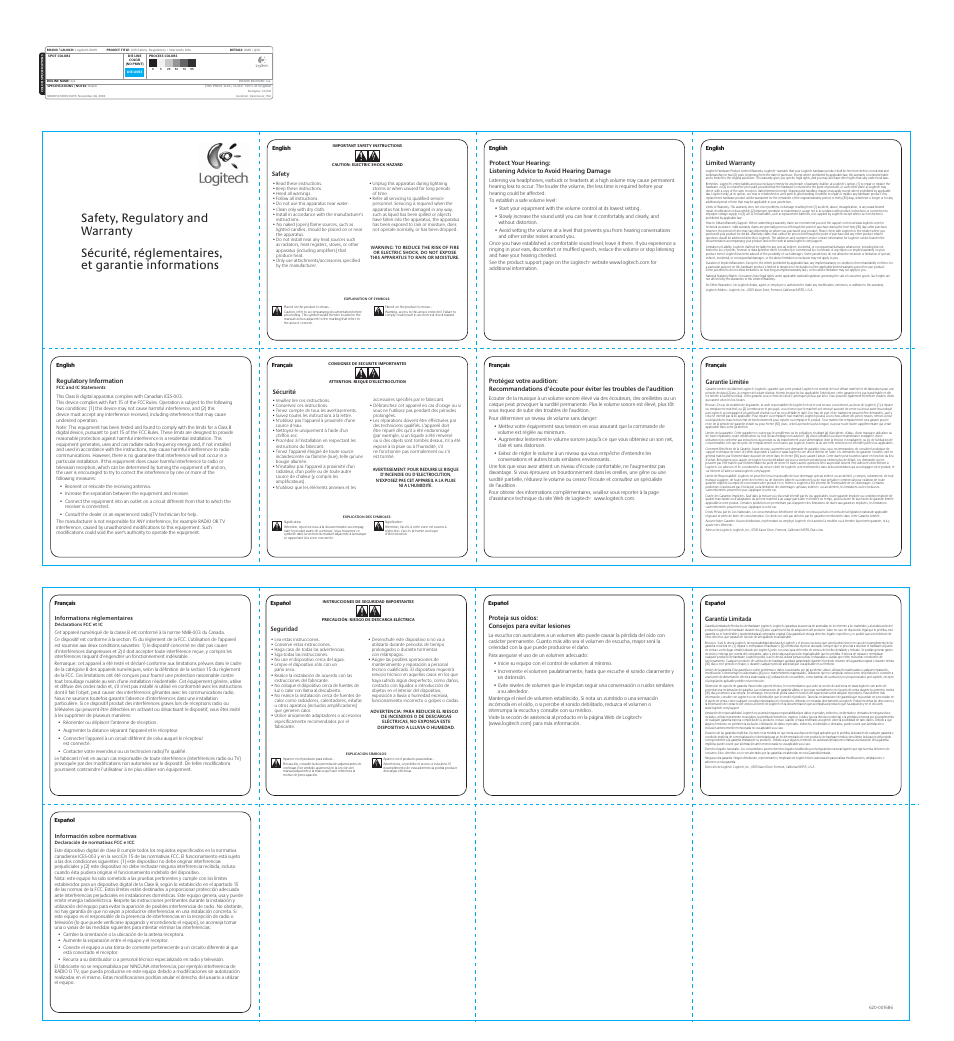 Logitech headset G35 User Manual | Page 2 / 2