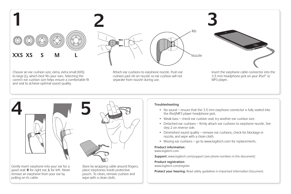 Logitech Ultimate Ears 200 User Manual | Page 2 / 2