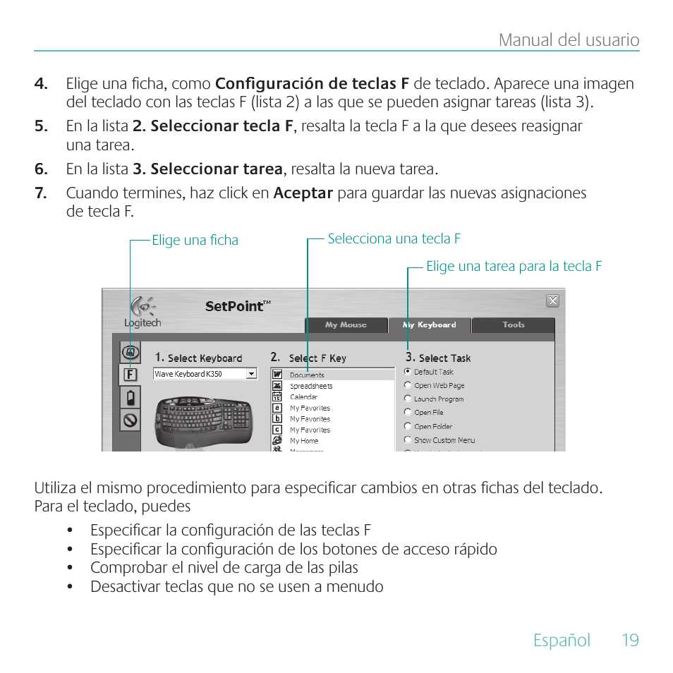 Logitech K350 User Manual | Page 19 / 40
