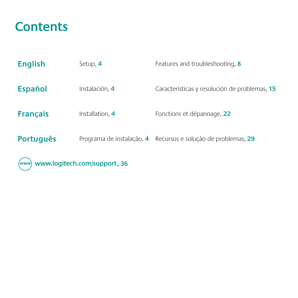 Logitech K350 User Manual | Page 2 / 40