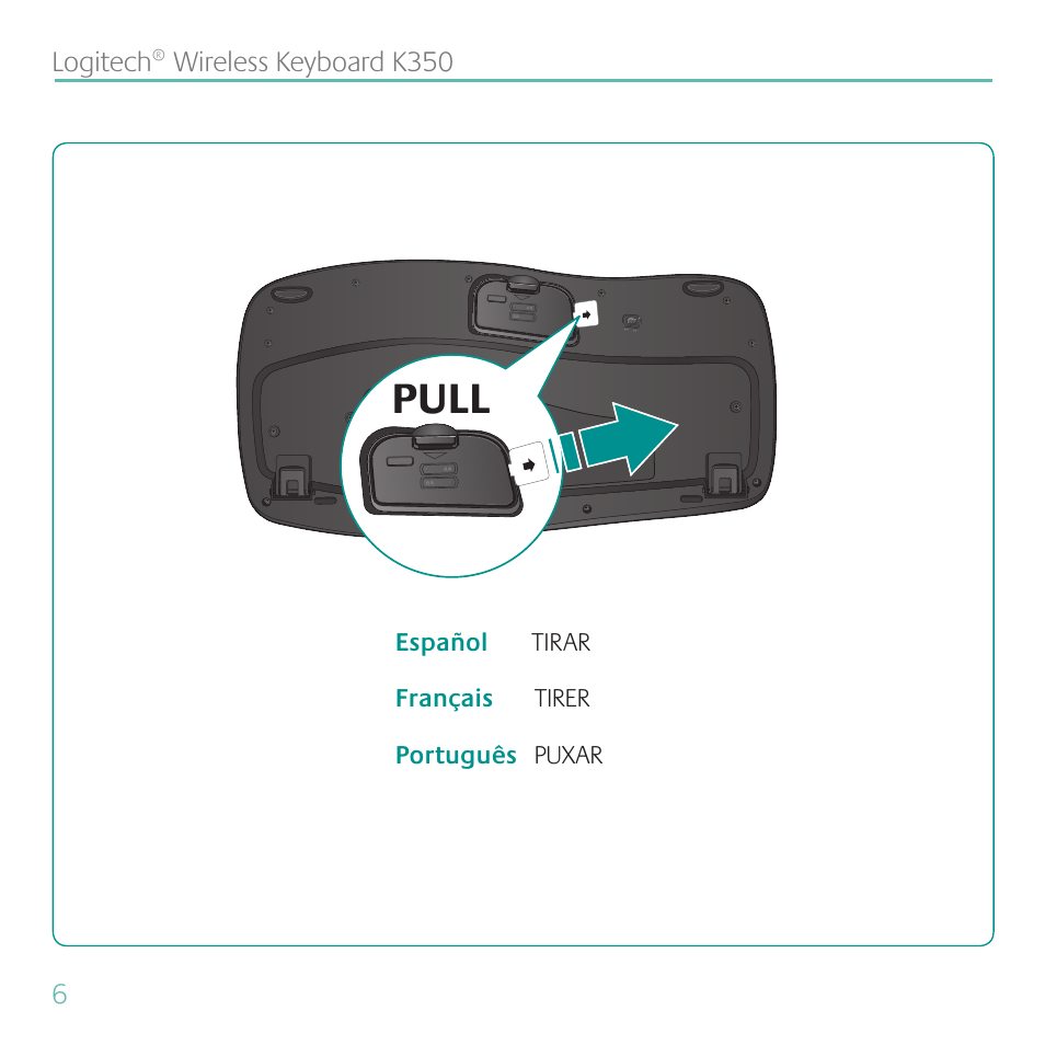 Logitech K350 User Manual | Page 6 / 40