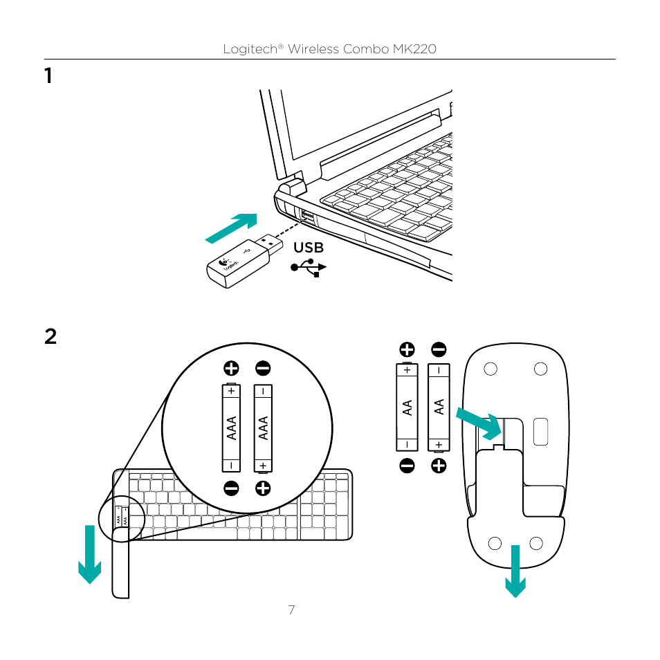 Logitech mk220 User Manual | Page 7 / 16