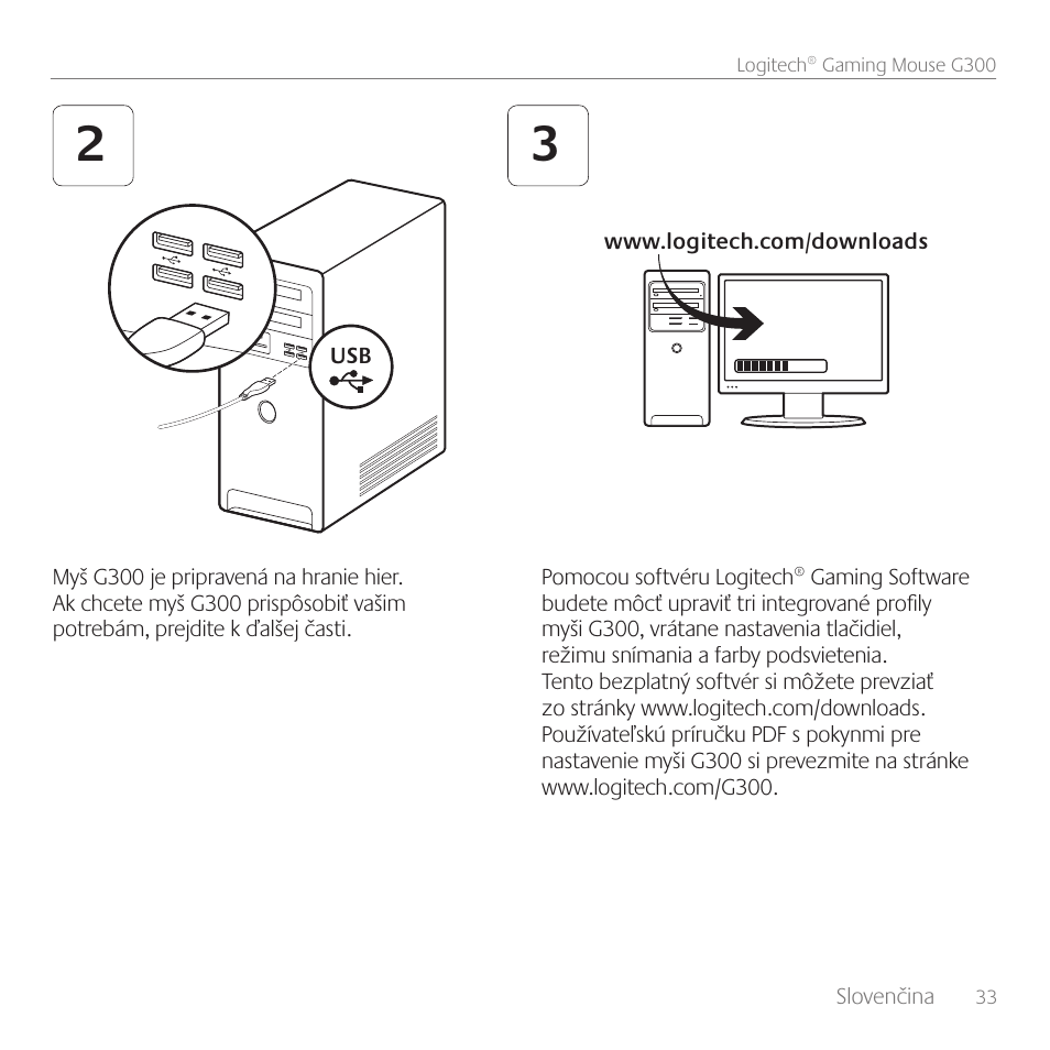 Logitech Gaming Mouse G300 User Manual | Page 33 / 80