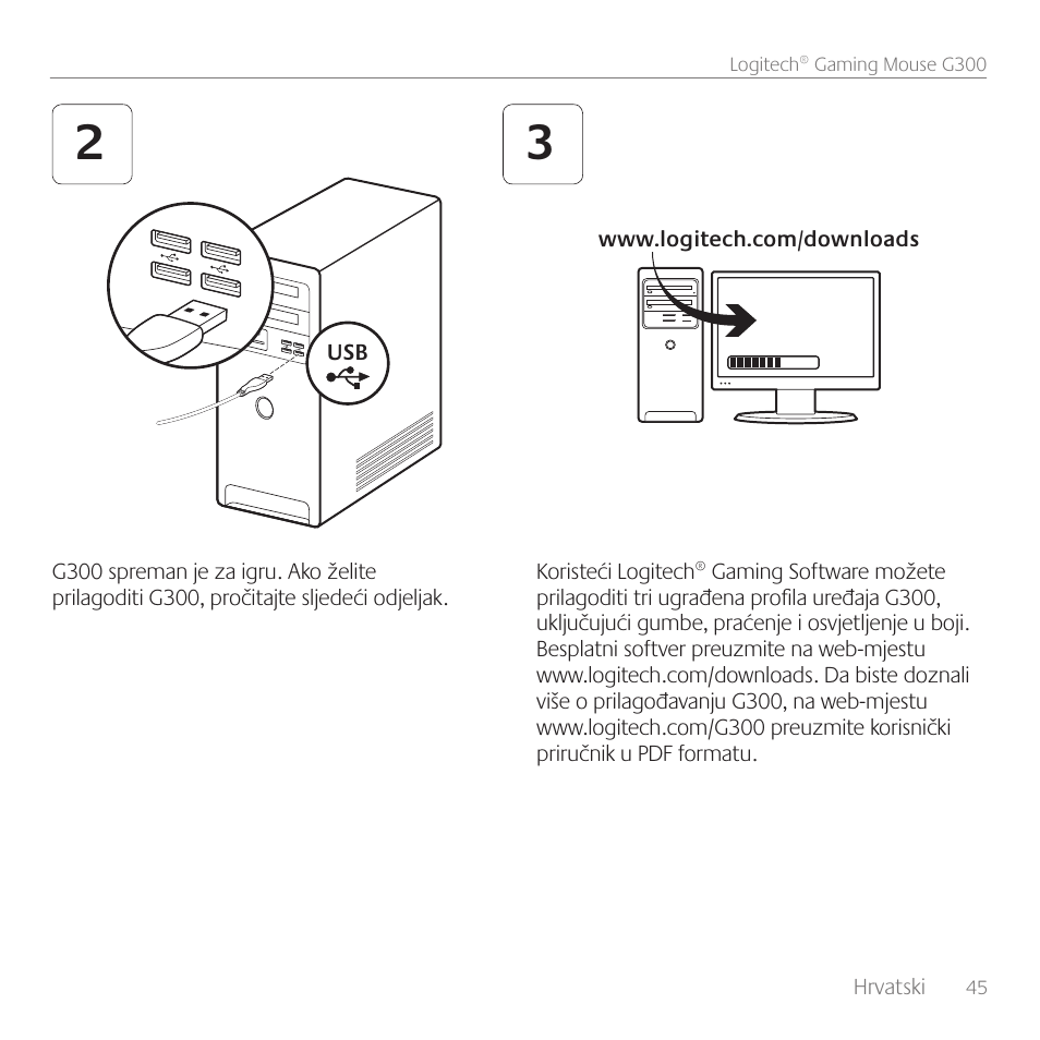 Logitech Gaming Mouse G300 User Manual | Page 45 / 80