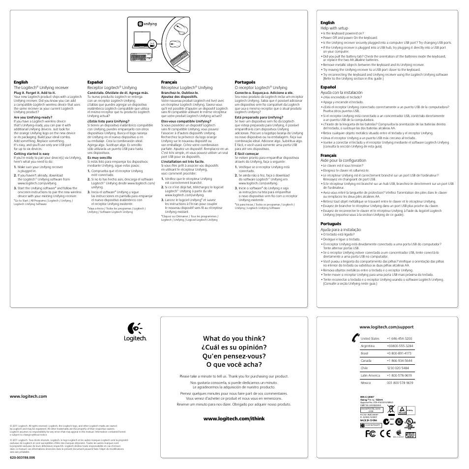 Logitech K400 User Manual | Page 2 / 2