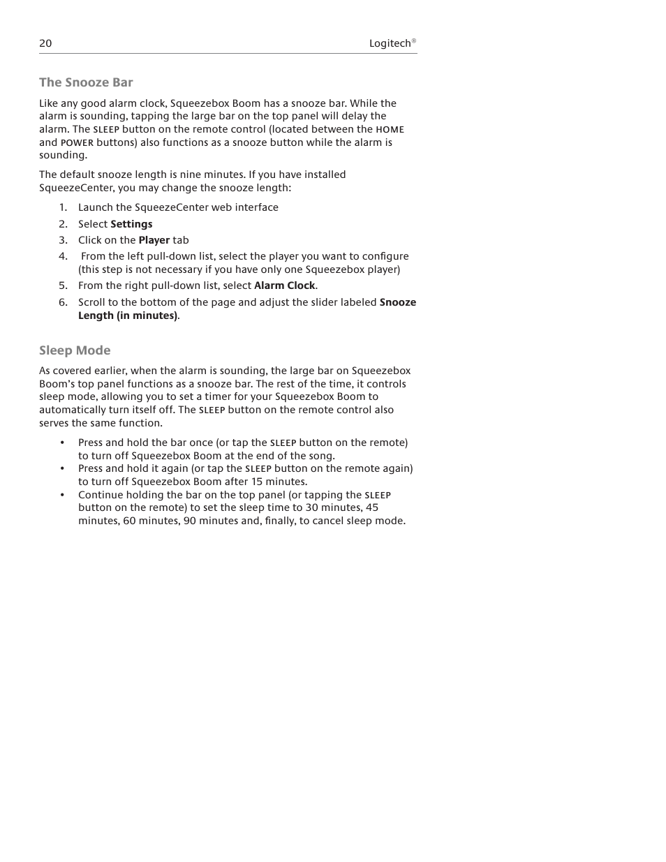 Logitech Squeezebox Boom User Manual | Page 21 / 44