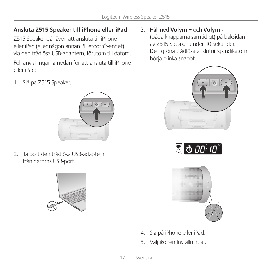 Logitech Z515 User Manual | Page 17 / 60