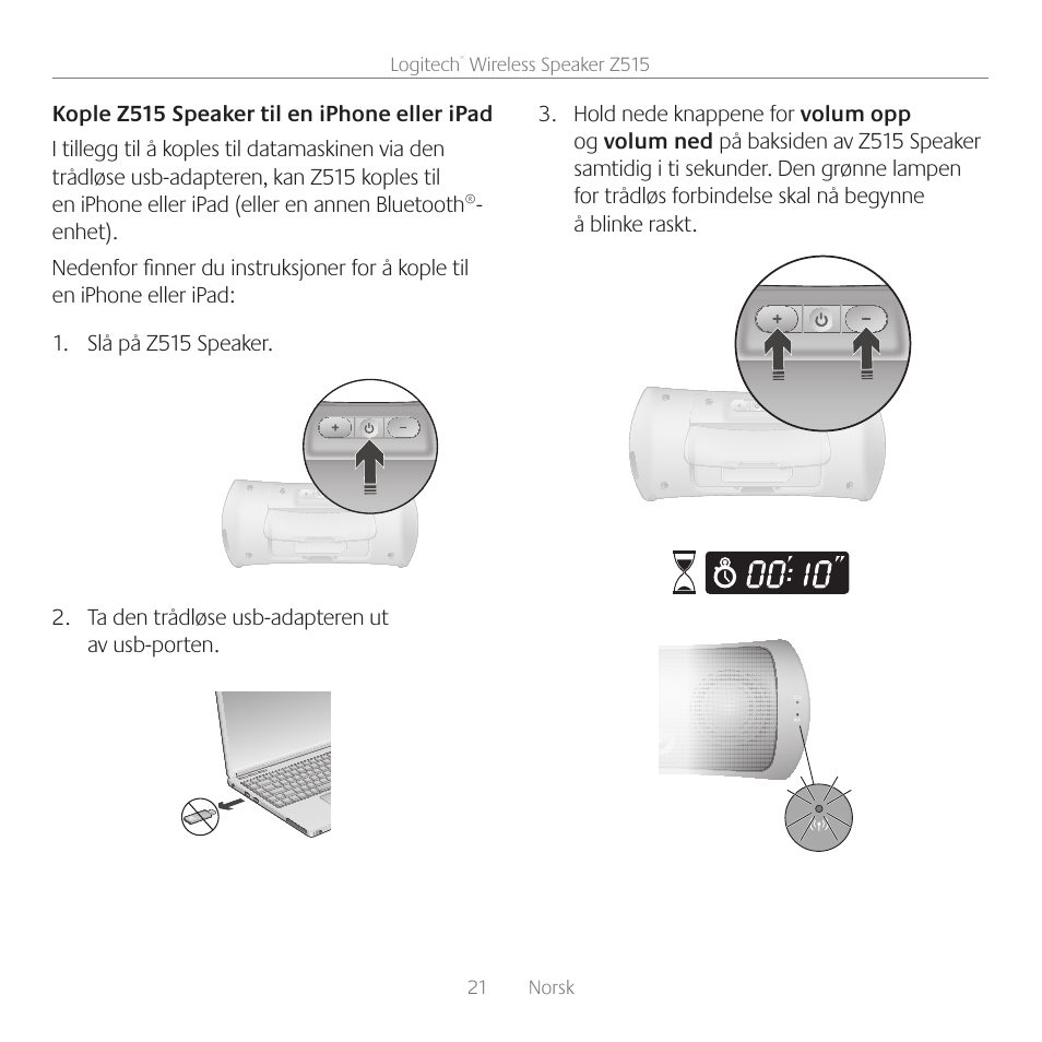 Logitech Z515 User Manual | Page 21 / 60
