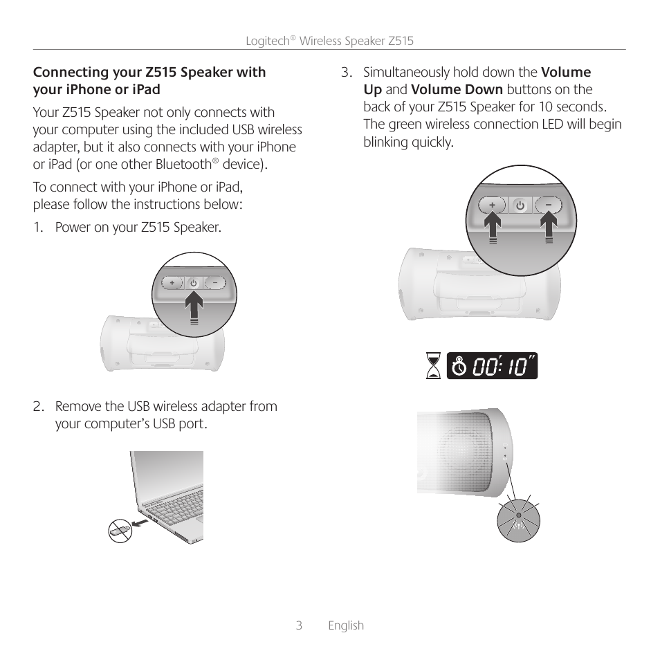 Logitech Z515 User Manual | Page 3 / 60