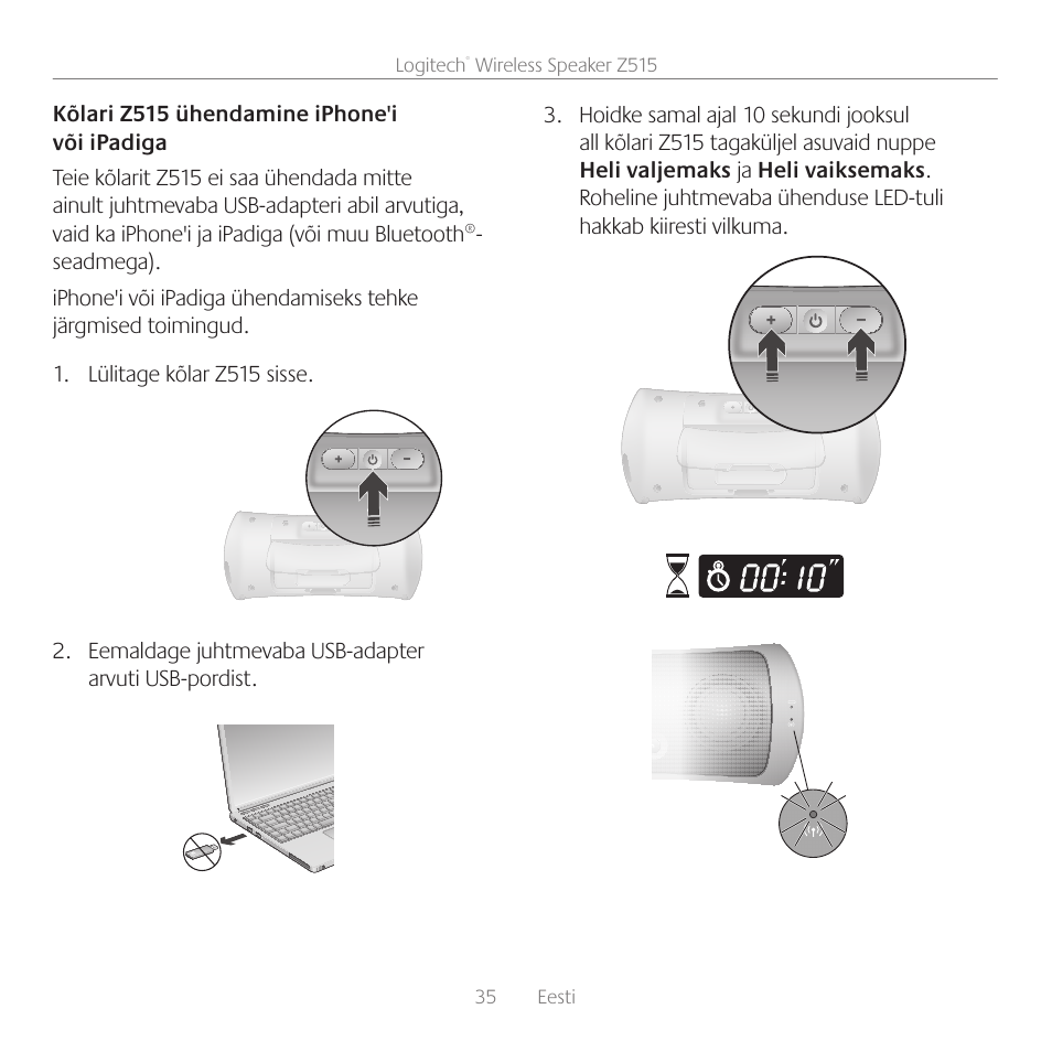Logitech Z515 User Manual | Page 35 / 60