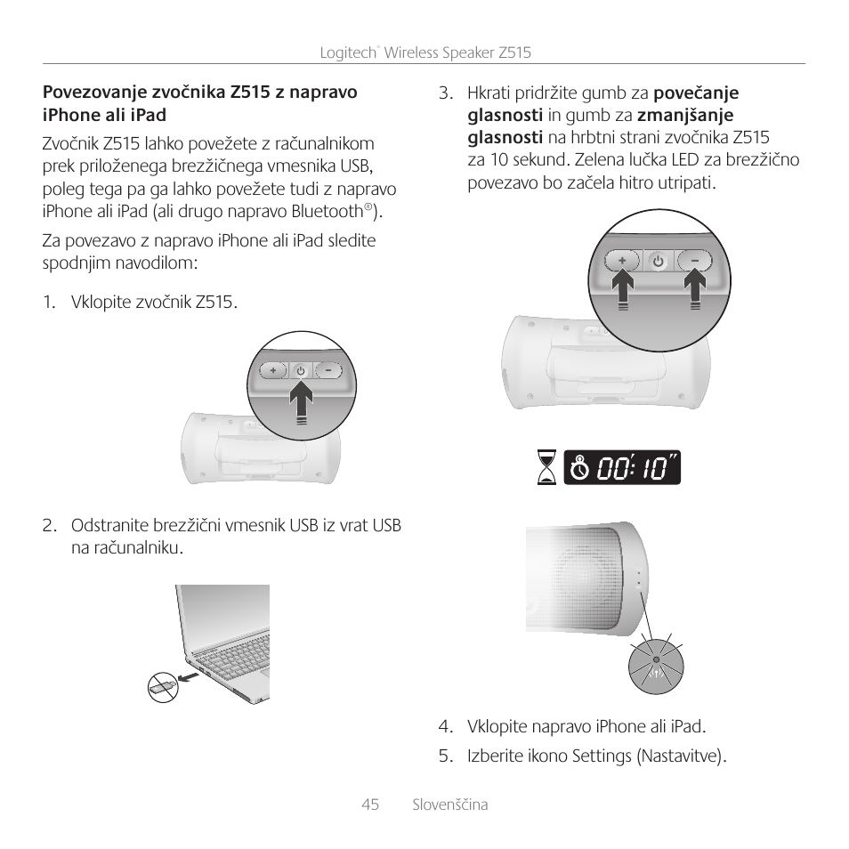 Logitech Z515 User Manual | Page 45 / 60