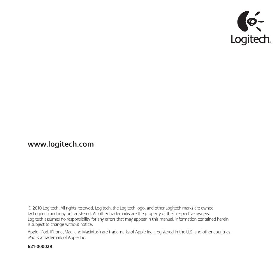 Logitech Z515 User Manual | Page 60 / 60