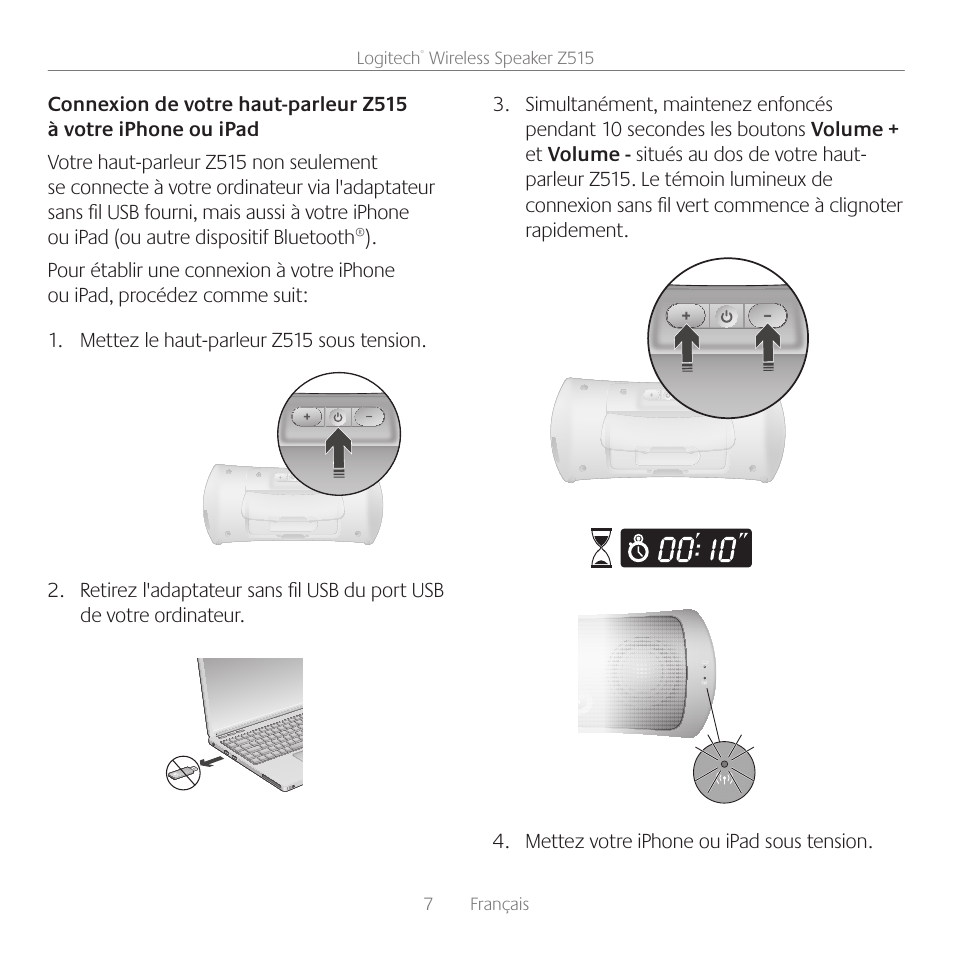 Logitech Z515 User Manual | Page 7 / 60