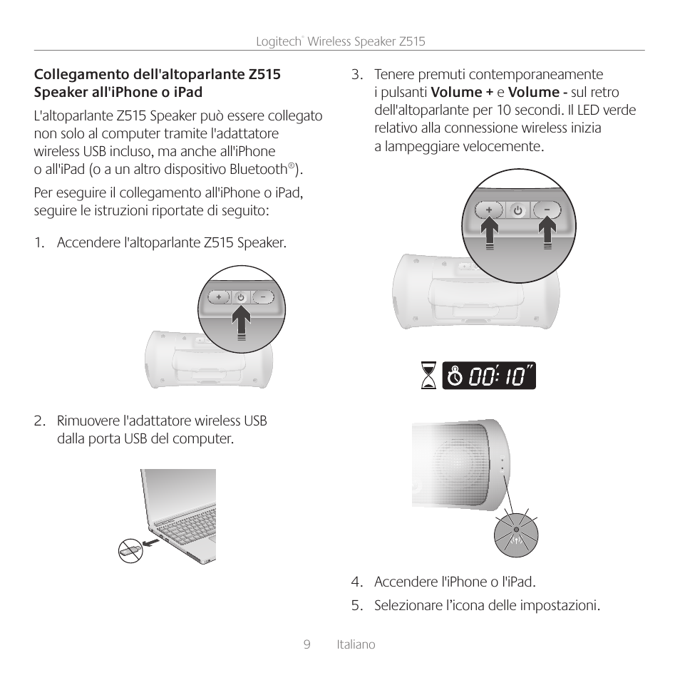 Logitech Z515 User Manual | Page 9 / 60